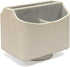 UnionBasic 360 Degree Rotating Desk Organizer, Spinning Caddy for TV Guide, Mail, Media, Remote Holder, Beige Leather