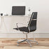 Bell Glides Replacement Office Chair Swivel Caster Wheels, Fixed Stationary Castors, Low Profile Stool with Felt Pads