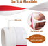 YOUSHARES White Door Seal Draught Excluder, 2" Width x 39" Length Weather Stripping for Soundproofing and Warmth