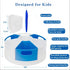 Rotating Art Supply Organizer Caddy for Kids - 7 Bins Craft Marker Crayon Storage for School Desk, Lazy Susan Holder