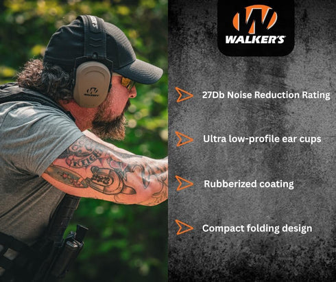Walker's Unisex Earmuffs - Noise Reduction