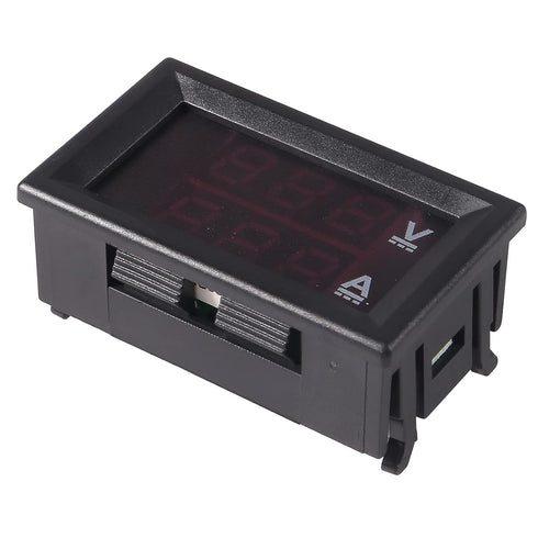 5pcs 0.28" LED Voltmeter Ammeter, Red and Blue Digital Multimeter Display Voltage Current Tester, DC 0-100V