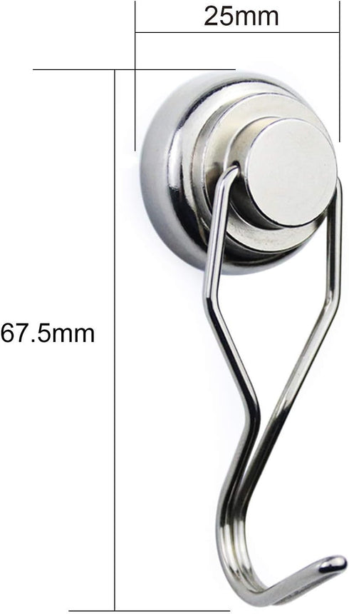 E BAVITE Swivel Swing Magnetic Hook, 60LB Refrigerator Hooks (10 Pack)