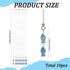 10Pcs CRASPIRE Fish Fan Pull Chain Frosted Electroplate Glass Fishes Beads Ocean Sea Animal Pendant Charm Hanging