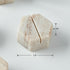 Generic 4 Marble Hexagon Place Card Holders, Exquisite Marble Photo Display Stands, Piece Handmade Creative Card