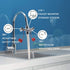 Faucet Mounted Eyewash Station with Cover - Emergency Eye Wash Unit for Lab, Office, Home