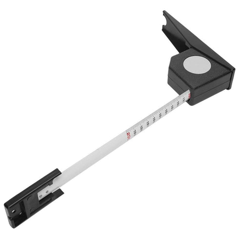 Height Measurement Tool, 2M Retractable Tape Ruler, Portable Stadiometer Wall Mounted, Black Growth Ruler