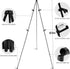 RRFTOK 63'' Instant Easel Stand for Display, Portable Ground Easel for Wedding Banner, Poster, Tabletop Easel with Bag