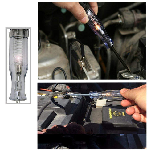 6V-12V-24V DC Car Circuit Tester Light, Professional Auto Voltage Continuity Test Light