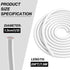 25FT Backer Rod 1/2 Inch Diameter Foam Caulk Concrete Expansion Joint Filler White Saver Weather Strip Seal for Gaps and Joints Concrete Filling (1/2 Inch x 25FT)