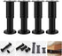 4pcs 12-18cm Zerodeko Adjustable Furniture Legs Cabinet Sofa Bed Frame Support Feet Extendable Replacement Table Legs