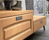 SANCHAKOU 4-Pack 96Mm Cabinet Handles Bedside Table Concealed Buckle Flat Handle Sliding Door Drawer Tatami Invisible