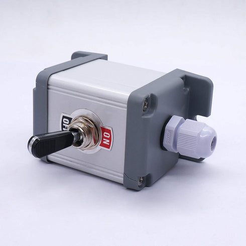 Twidec Heavy Duty Rocker Toggle Switch Box 16A 250V SPST 2 Position ON/Off Switch with Metal Shell, Black