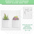4 Pcs Pegboard Cups with Hooks - 2.9 x 3.5 x 3.2 Inch Pegboard Organizer Cups for Garage, Kitchen, Office