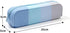 YYaaloa Colorful Silicone Pencil Case, Waterproof Aesthetic Pencil Pouch Small Bag for Women, Makeup Pouch (Blue)