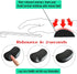 Ergonomic Memory Foam Wrist Pad, Anti-Skid Mouse Pad Support Mat for PC Computer Laptop Desktop (Deep Black)