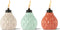 TIKI Seaside Escape 3-Pack Table Torches, 6" Pastel Ivory, Pink & Blue