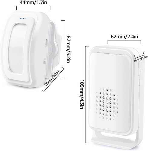greencycle 17Ringtone 4LED Wireless Motion Sensor Door Chime, Motion Sensor Alarm, Ring Door Alarm Sensor, Ring Motion
