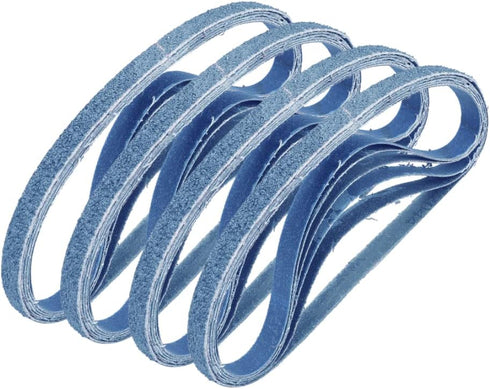1/2 Inch X 18 Inch Sanding Belts - 4 each of 40/60/80/120 Grits, Zirconia Sanding Belts for Woodworking, Metal Polishing