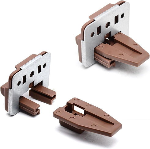 Surf turtle 5 Pack 1 Drawer Slide Track Guide Glide with Metal Backing, Compatible with Rite-Trak Drawer System, Center