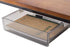 Under Desk Drawers for Organization, Pull-Out Drawer with Lip for Pencil Storage, Clear Light Black