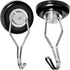 Mavoro Strong Magnetic Hooks for Hanging, Set of 2 Black Heavy Duty Magnets, Up to 65 lbs
