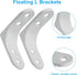 Moicstiy 8 2 Inch Pcs L Brackets, Corner Braces with Screws for Shelves Support, Cabinet Hardware, Furniture Repair