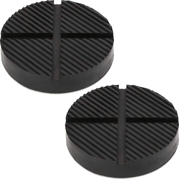 Universal Floor Jack Rubber Pad Adapter for Pinch Weld Side Frame Rail Protector Puck/Pad (2 Pack)