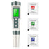 pH Meter, 3-in-1 TDS Meter Digital Water Tester with 0.01 High Precision,