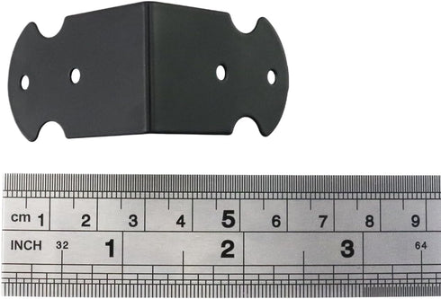 1.6" 0.7" Set 20 Geesatis X of Right Angle Decorative Corner Protector Box Edge Cover Bracket, with Mounting Screws