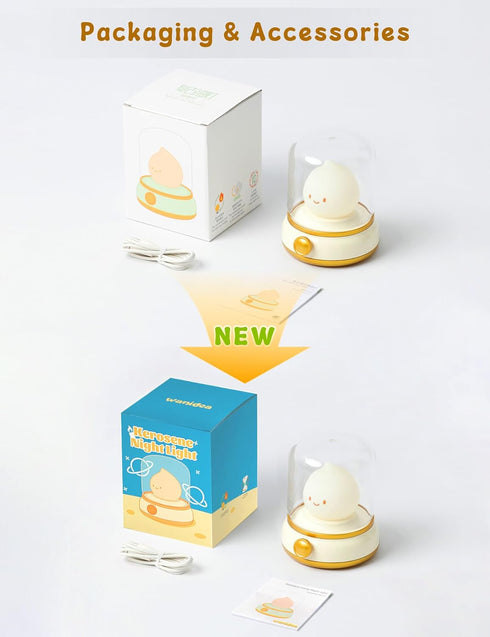 Dimmable WANIDEA Flameless Candles Lamp, Led Candles,Cute Kerosene Lamp,Silicone Flame Amber Light,Adjustable