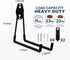 BRCRXW 4 Pack Garage Hooks Heavy Duty, Large Square Steel Garage Storage Hooks with Anti-Slip Coating, Multi-Purpose