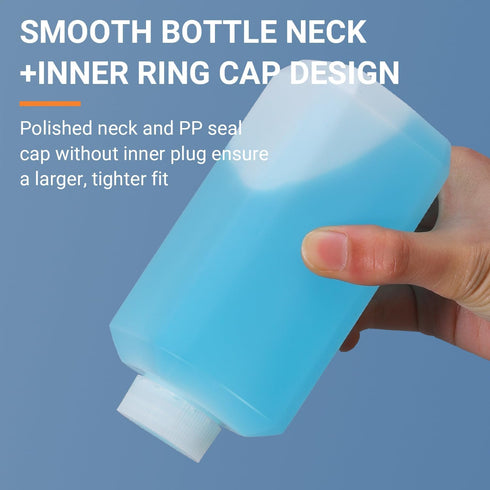 Plastic Container Lab Chemical Reagent Bottles 1.3oz, 10 PACK for Liquid Solid Storage with Cap