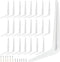 ZOENHOU 24 Pack 6 x 8 Inch White Shelf Brackets, Heavy Duty