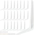 ZOENHOU 24 Pack 6 x 8 Inch White Shelf Brackets, Heavy Duty