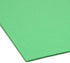 Smead File Folder, Reinforced Straight-Cut Tab, Green, Letter Size, 100 per Box (12110)
