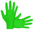 SAS Safety 66550 Derma-Vue Powder-Free Exam Grade Nitrile, 6 mil, Neon Green, Small Size