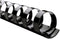 GBC Binding Spines/Spirals/Coils, 1/4" Diameter, 25 Sheet Capacity, CombBind, Black, 100 Pack (4000020)