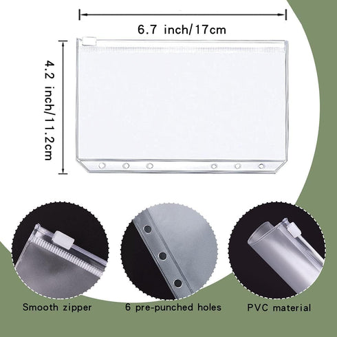 Money Saving Binder, Savings Challenges Book with 12pcs Zipper Envelopes, A6 Budget Binder for Managing Budgets and