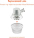 Al6501LED Halo Outdoor area light replacement lens