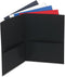 Universal UNV56613 2-Pocket Portfolio, 11 in. x 8.5 in., Embossed Leather Grain - Assorted (25/Box)