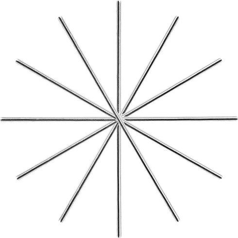 2mm x 100mm Model Straight Metal Round Shaft Rods, 10 Pieces