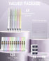 Nicpro 6PCS Pastel Mechanical Pencil Set, 0.5mm with Comfort Grip, 12 Tubes HB Lead Refill, 3 Erasers