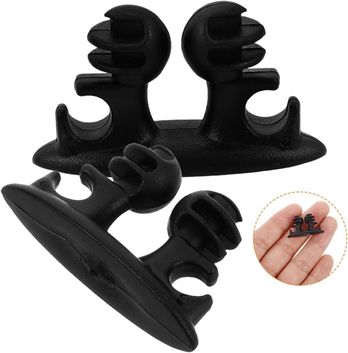 8pcs GLEAVI Adhesive Cord Holders for Versatile Wire Clips for Home Office Car and Nightstand Organization Easy