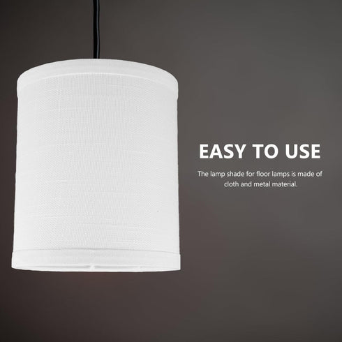 SEWACC Fabric Drum Lampshade for Desk and Floor Lamps Lightweight Bedside Lamp Shade Replacement Easy to Install