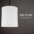 SEWACC Fabric Drum Lampshade for Desk and Floor Lamps Lightweight Bedside Lamp Shade Replacement Easy to Install