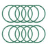 uxcell Fluorine Rubber O-Rings, 57mm OD 50.8mm ID 3.1mm Width FKM Seal Gasket for Plumbing, Green (Pack of 10)