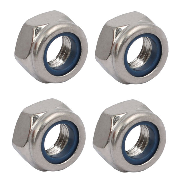 uxcell 4pcs M8 x 1.25mm Pitch Metric Thread 304 Stainless Steel Left Hand