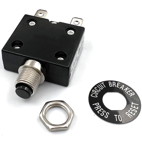 15 Amp Push Button Thermal Circuit Breaker 12-50V DC 125-250V Volt AC