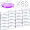 60 Pack Sterile Plastic Petri Dishes with Lid, 90mm Dia x 15mm Deep for Laboratory Use (90MM-60PACK)